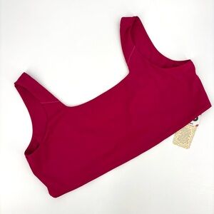 Alder NWT Cherry Pink Surf's Up Bikini Top, 6X